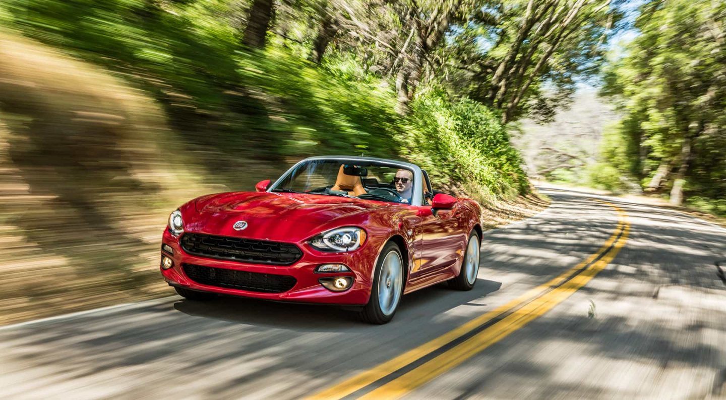 2018 FIAT 124 Spider Red Exterior Front View